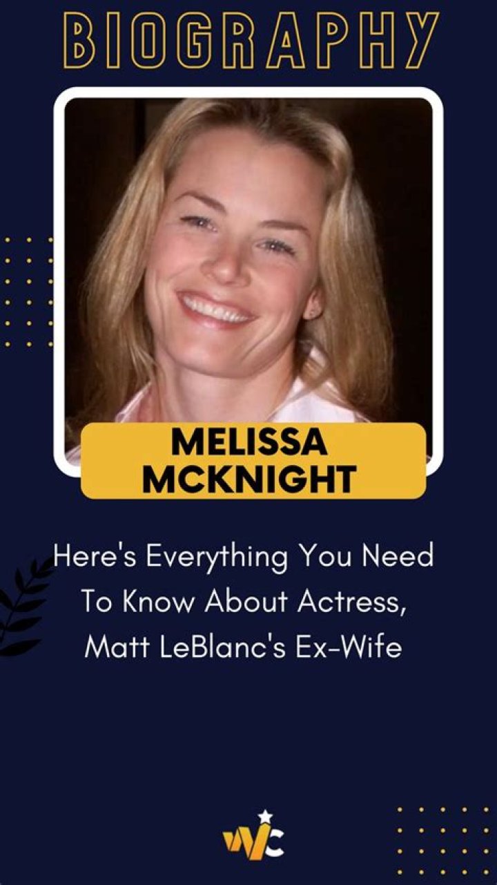 Unveiling the Life of Melissa McKnight: A Journey Through Fame and Family